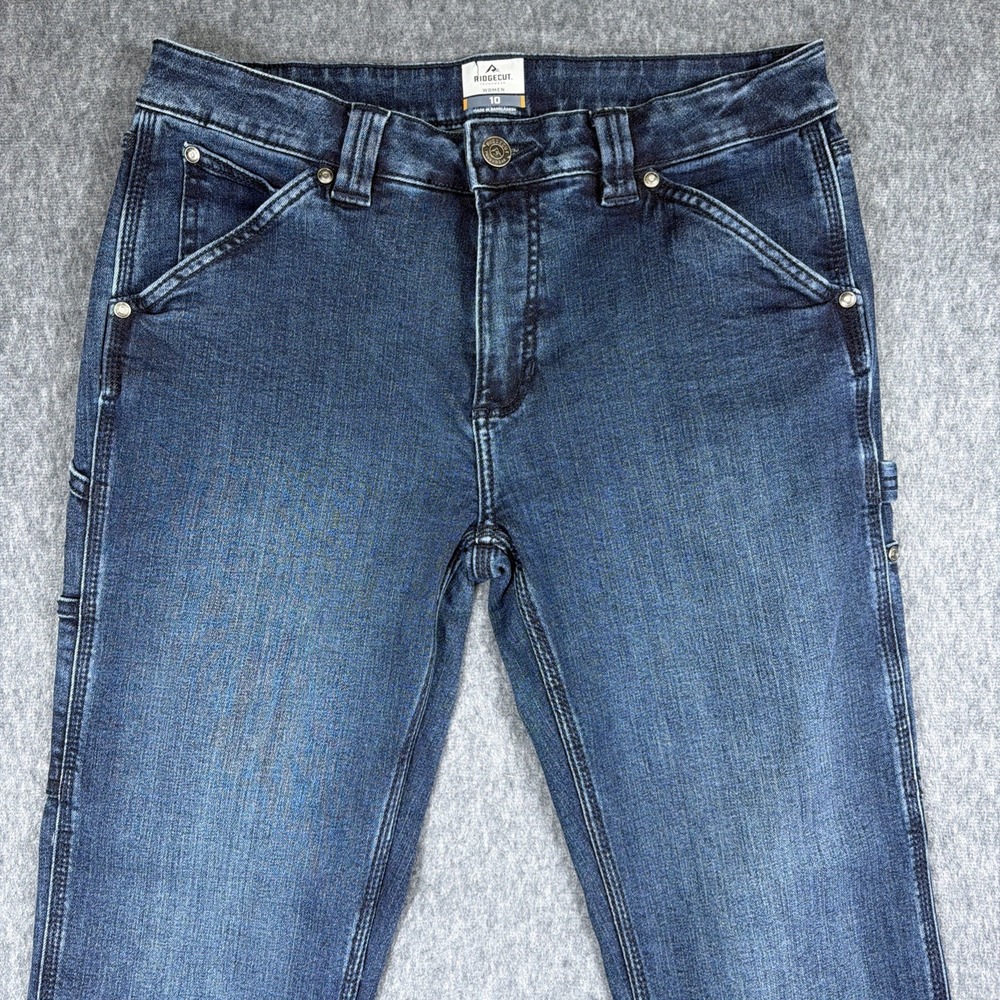 Ridgecut Toughwear Women's Size 10 Dark Blue Stretch‎ Carpenter - Picture 2 of 11